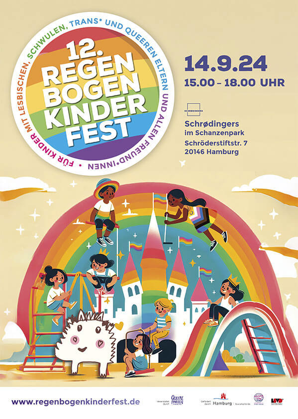 Regenbogenkinderfest Plakat 2024